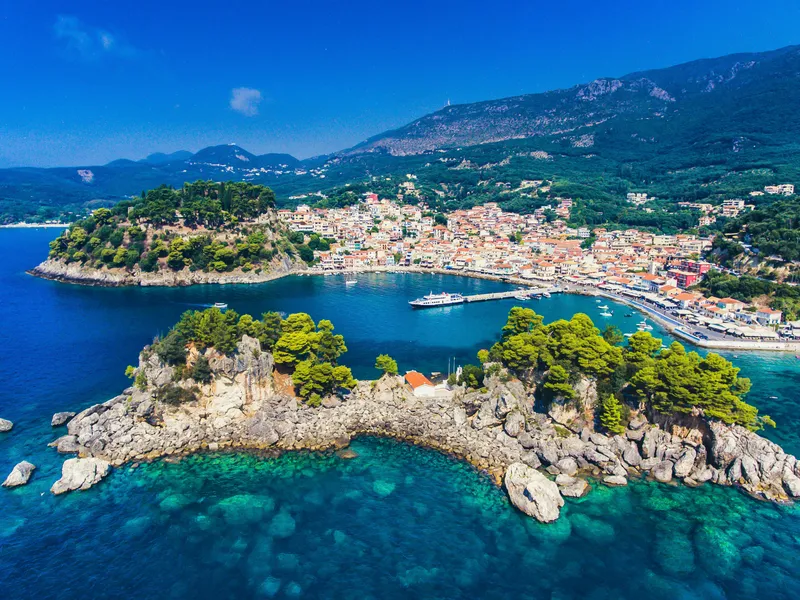 Baai in Epirus, Griekenland